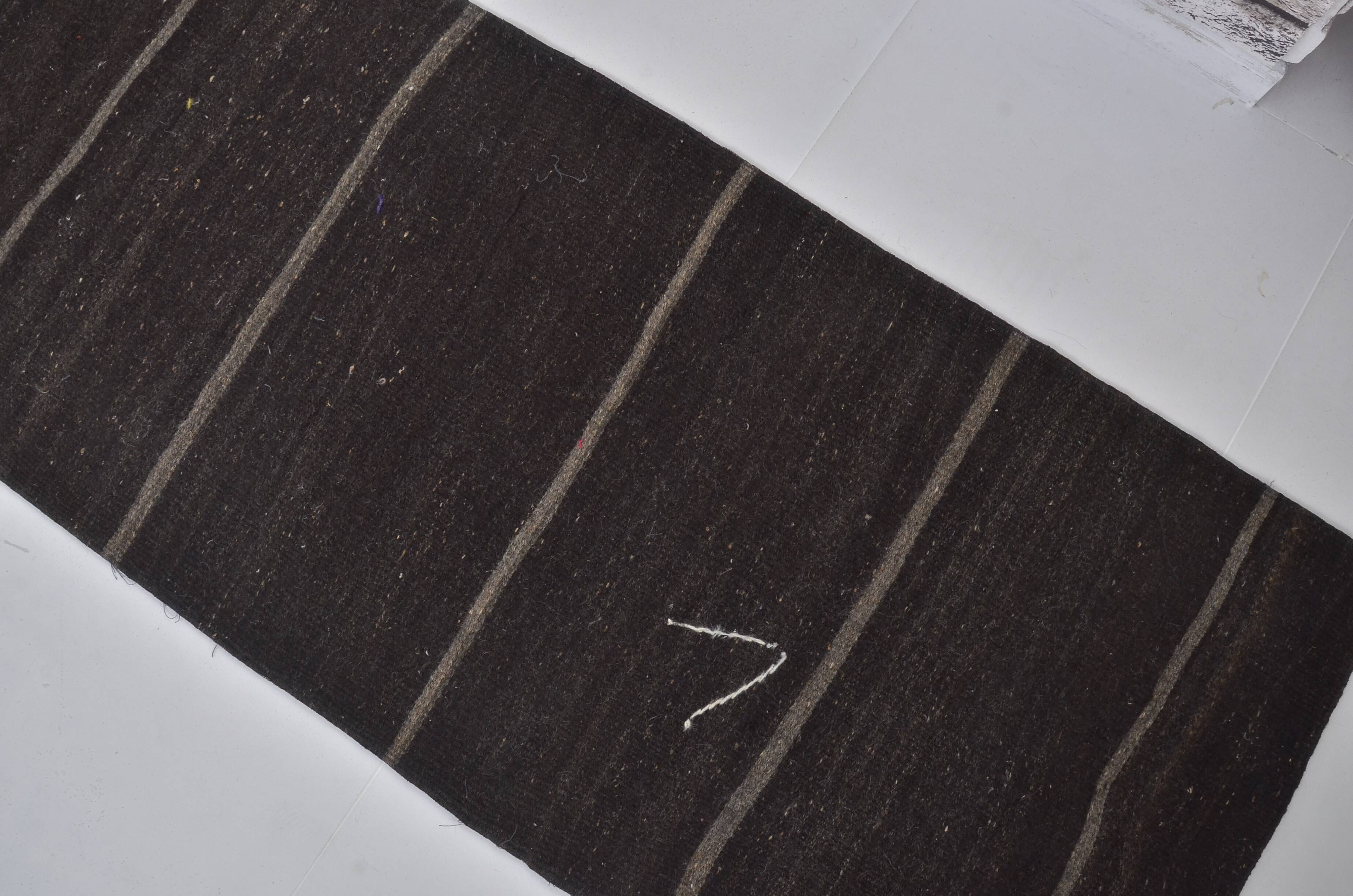 Oushak Black Vintage Kilim Rug Sku3823