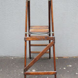 old stepladder scale vintage library