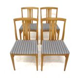 Set of 4 Scandinavian oak chairs, Sweden, 1960