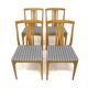Set de 4 chaises scandinave en chêne, Suède, 1960