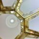 Hollywood Regency, Brass, Ceiling Lamp by Deknudt, Belgium, 1980s
