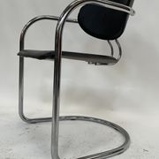 Vintage dining chair effezeta made in Italy design chrome