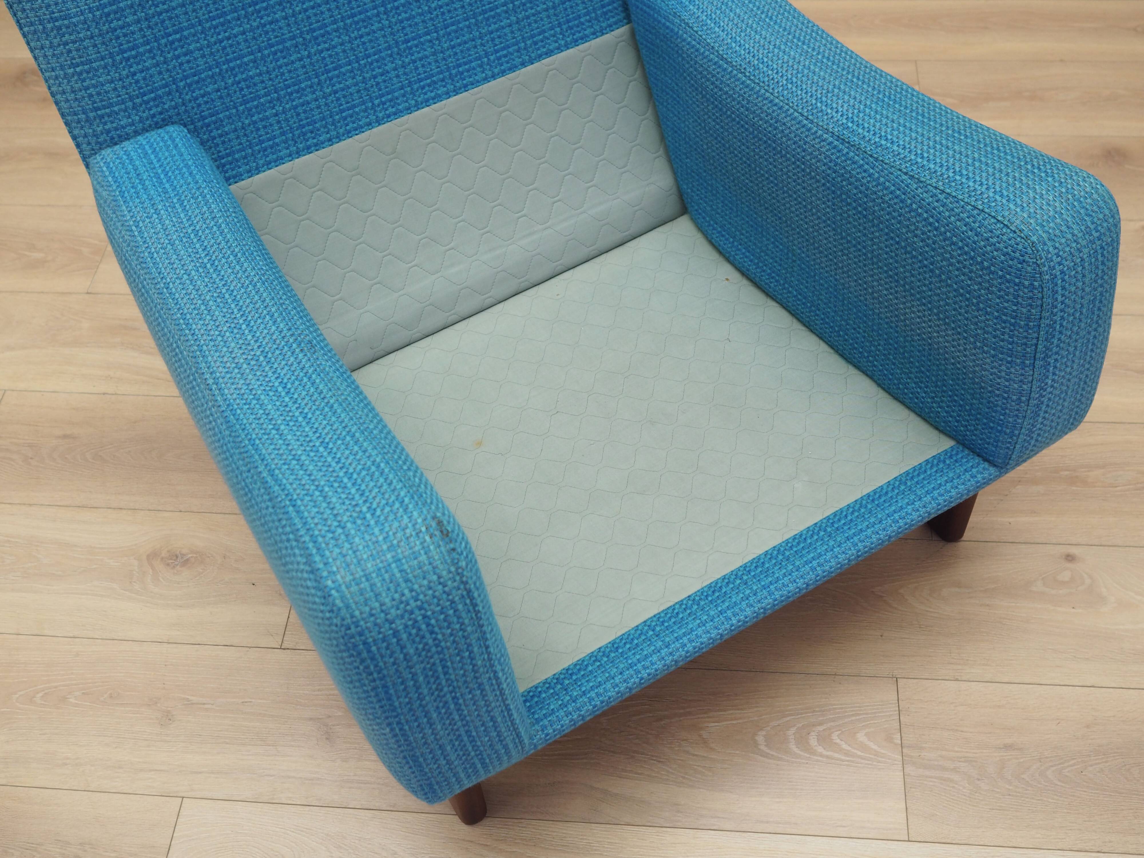 Blue armchair, Danish design, 1960s, production: Denmark