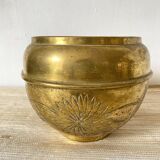 Brass flowerpot by Villedieu