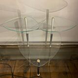 3-shelf store display coffee table, by Edoardo Paoli, ca 1950s