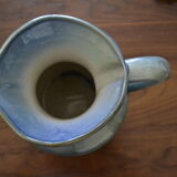 Blue pitcher in artisanal sandstone