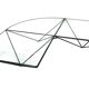 Vintage 80s steel wire coffee table eclectic design