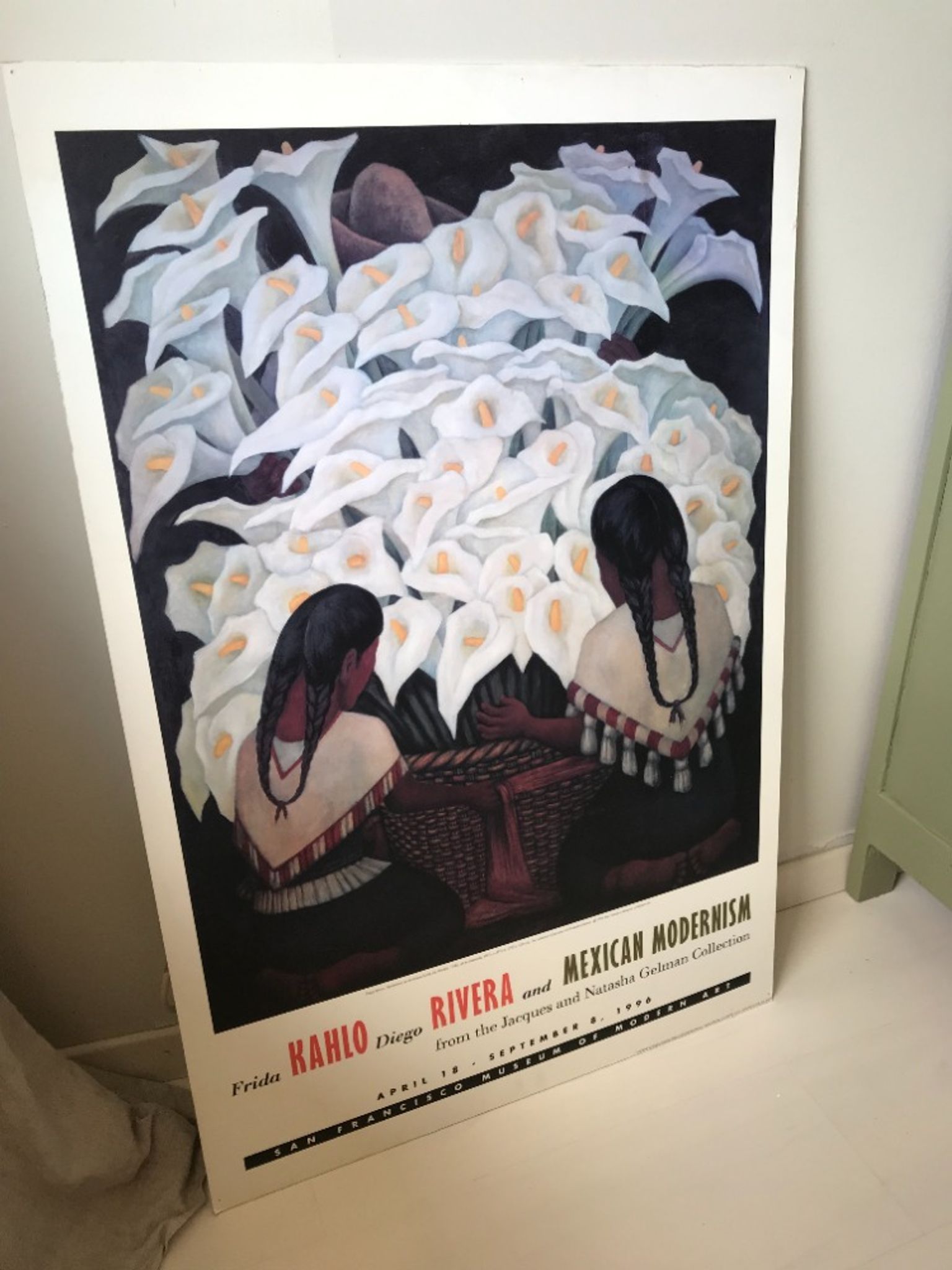 Original exhibition poster Frida Kahlo and Diego Rivera by Jacques and Natasha Gelman 1996