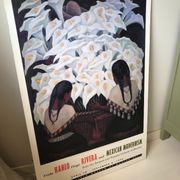 Original exhibition poster Frida Kahlo and Diego Rivera by Jacques and Natasha Gelman 1996