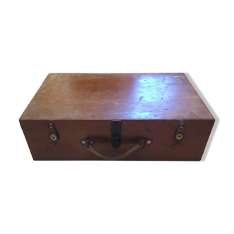 Valise malle en bois