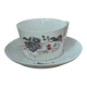 Fine porcelain breakfast cup with floral decoration, 1930-1940.