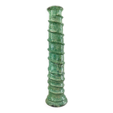 Green terracotta candle holder 60 cm