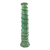 Bougeoir terre cuite vert 60 cm