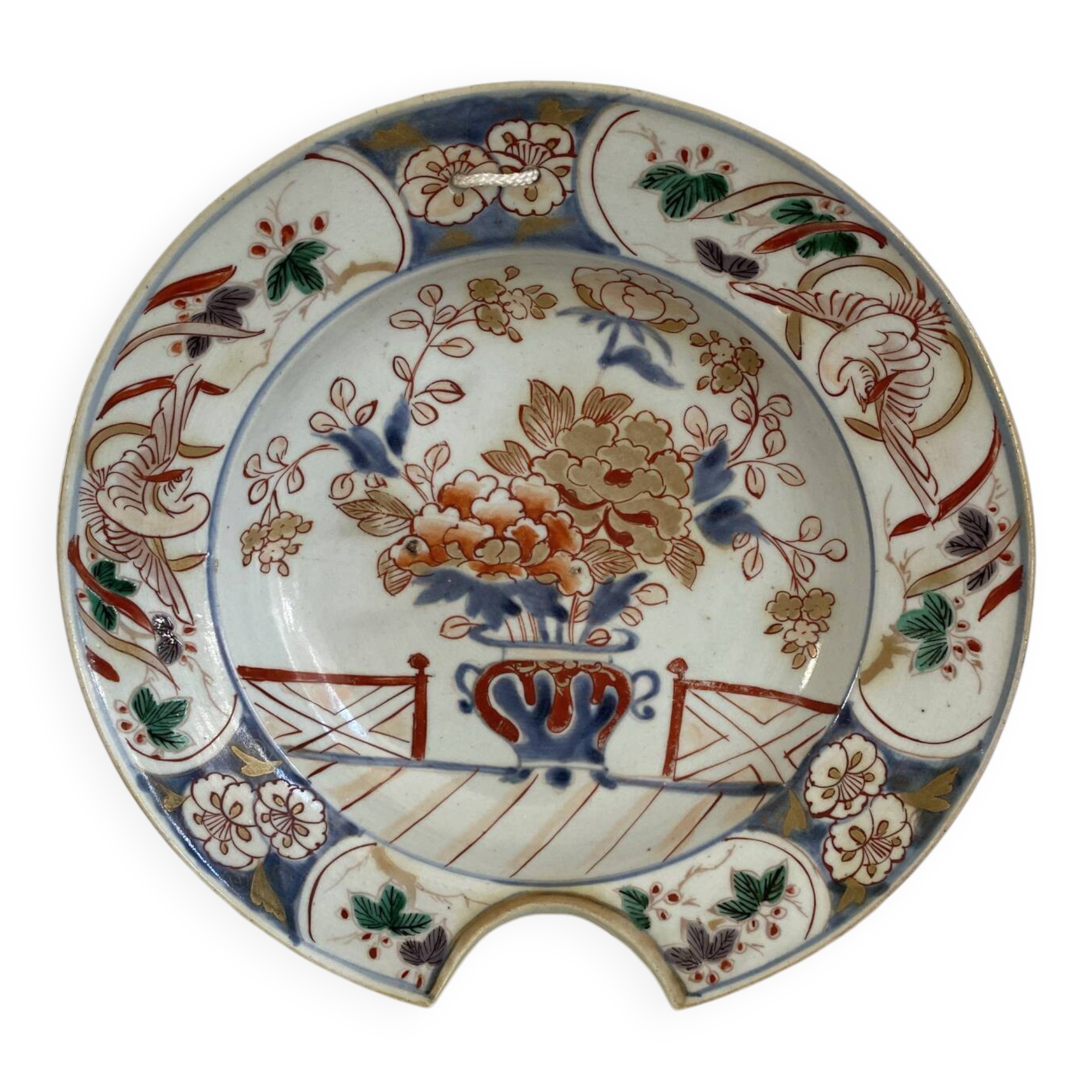 Plat à barbe Imari