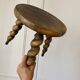 Wooden tripod stool