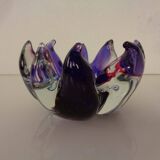 Large Italian bowl in purple Murano glass, 1960s