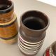 Set of four vintage pottery fat lava "242-22" vases made by Scheurich, Germany