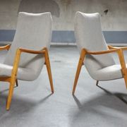 Scandinavian armchair danish feet years 50 compass