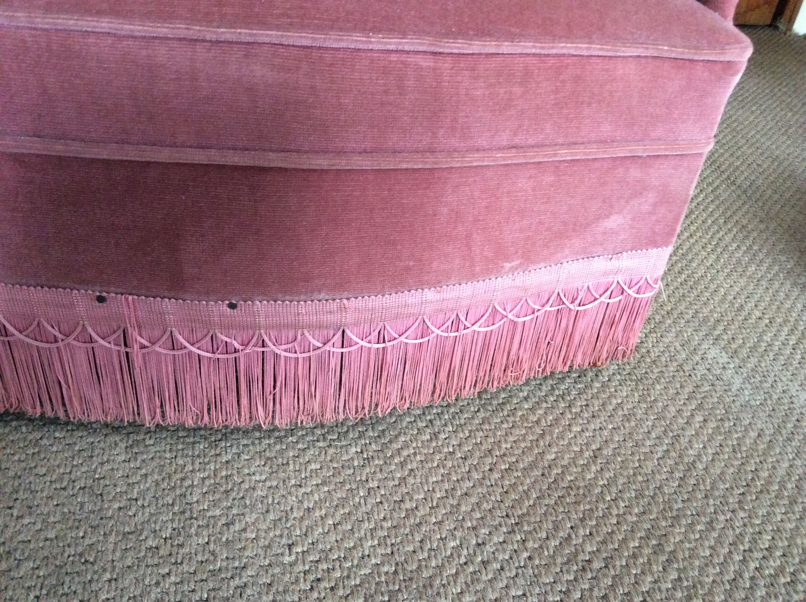 Velvet sofa