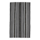 Striped Kilim Black White Vintage Handmade Area Rug  148x261