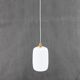 Lampe à suspension en verre des années 1960 par uluv, tchécoslovaquie