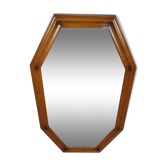 Wooden octagonal mirror 53x86cm