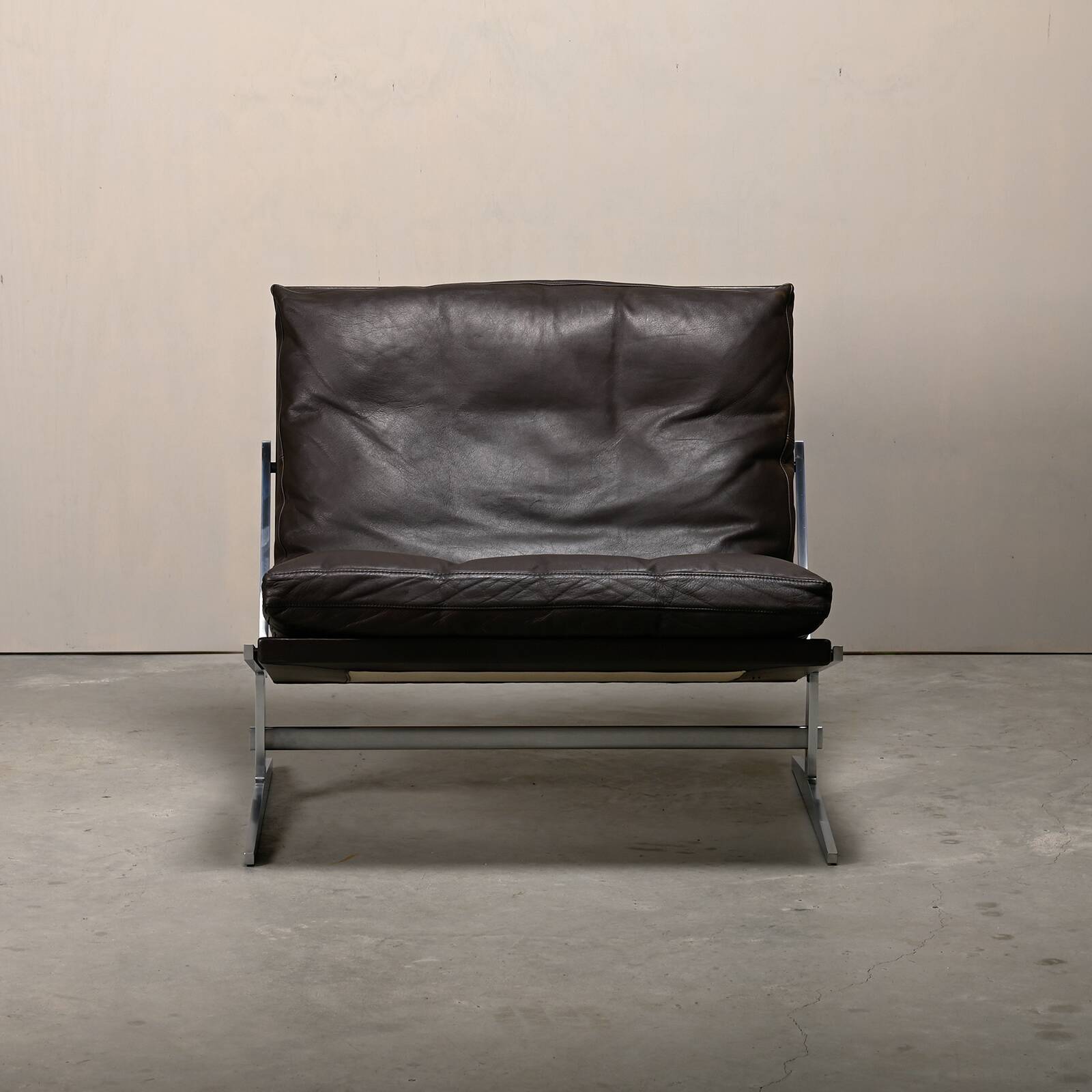 Kastholm & Fabricius BO-561 Lounge Chair in Chocolate Brown Leather Bo-Ex