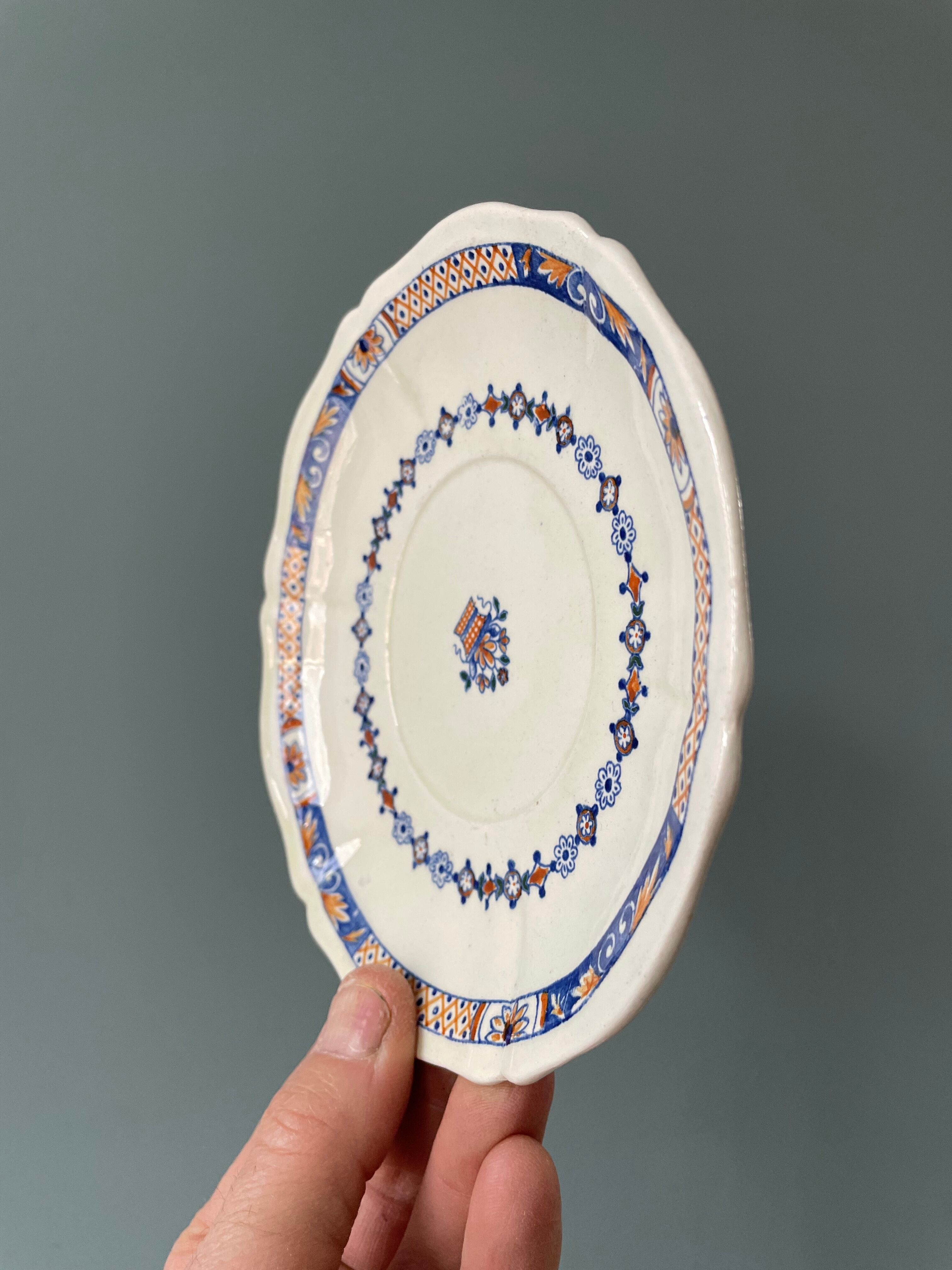 Coffee service Émile Bourgeois Grand Dépôt, décor Rouen XIXth