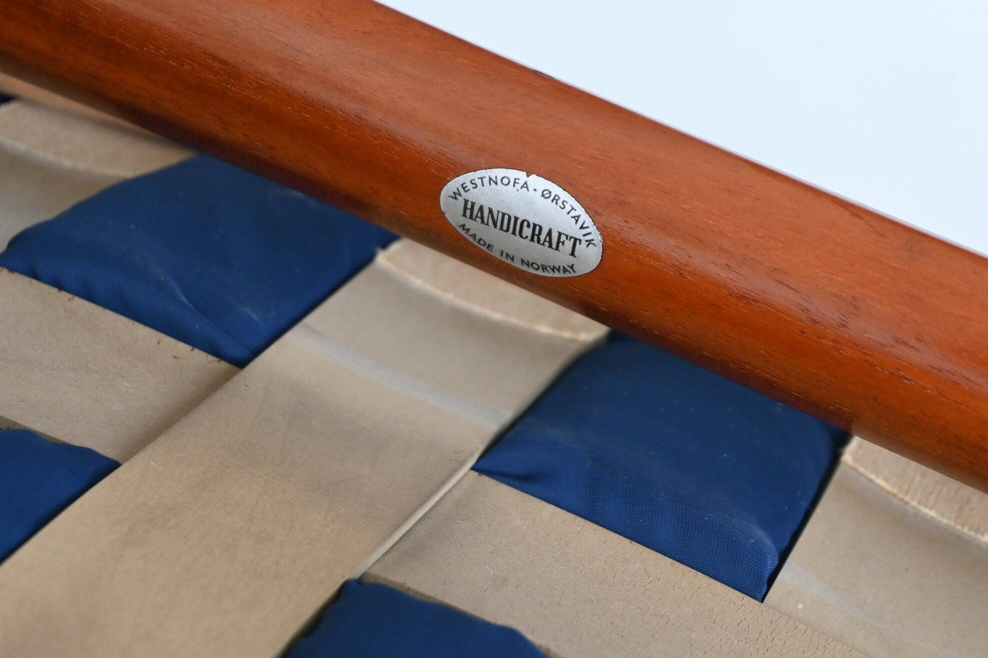 Paire de fauteuils scandinaves en teck et cuir Westnofa Norvège 1960