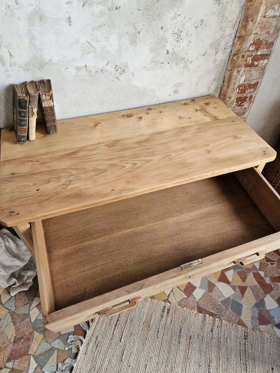 Old solid wood chest of drawers
