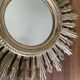 70'S golden resin sun mirror