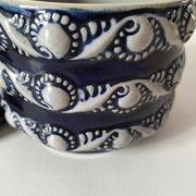 Pot en grès émaillé bleu RM Stein – Reinhold Merkelbach, années 60