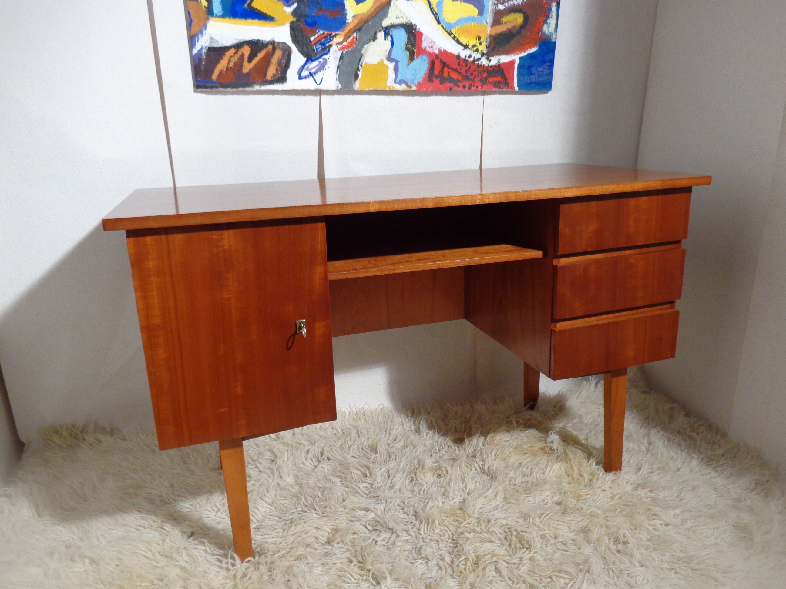 Vintage office of the 60s golden oak