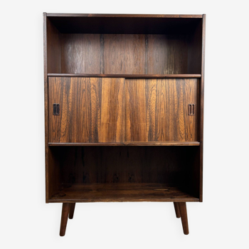 Vintage Scandinavian double bookcase in rosewood signed Westergaards Mobelfabrik, 1960s