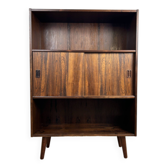 Vintage Scandinavian double bookcase in rosewood signed Westergaards Mobelfabrik, 1960s