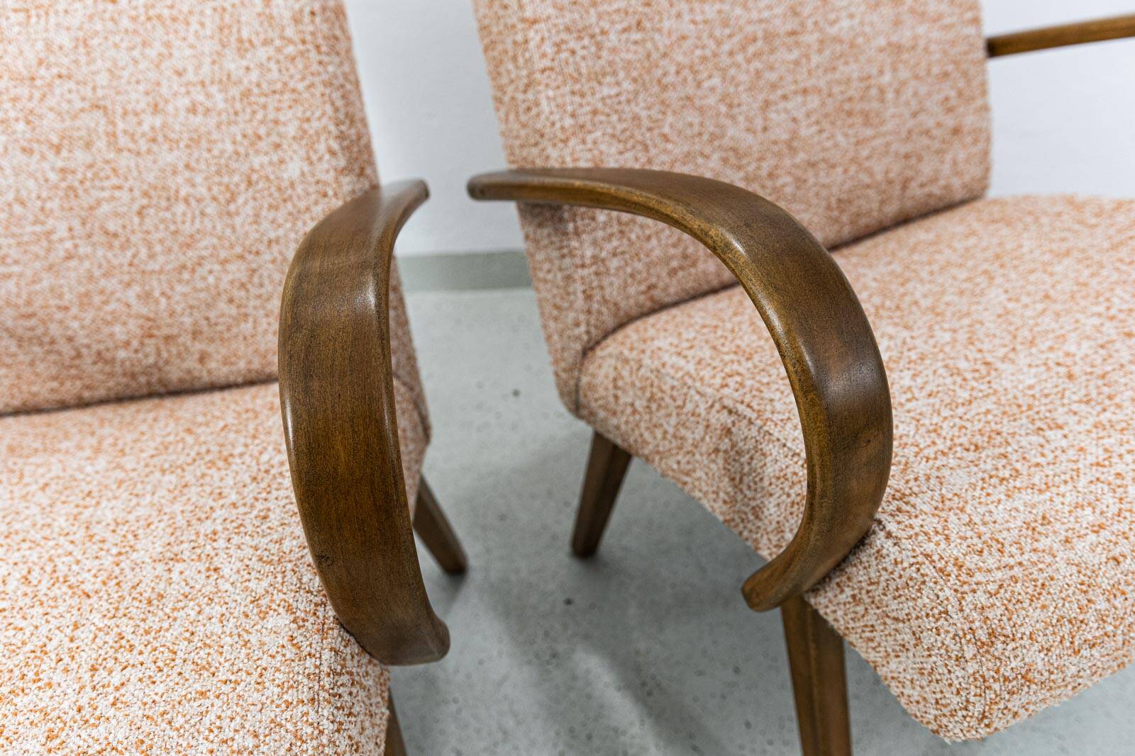 Armchairs type 53 by J. Smidek, Ton, Czechoslovakia, 1960s, set of 2