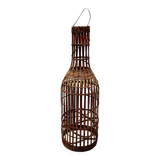 Rattan suspension lampshade