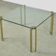 GLASS & BRASS coffee table by Peter Ghyczy, 1970s