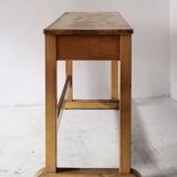 Beech desk or console from around 1930.