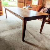 Large solid oak farmhouse table with two drawers 260 cm x 100 cm