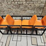 Set of 4 1970s Space Age armchairs