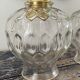 Set of two vintage electrified electrified glass wall lamps