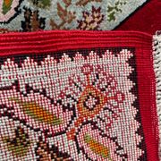 Tapis vintage turc en soie fait main 74x146 cm