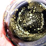 Morvan sandstone bowl with multicolored flames