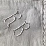 Pillow taie monogramme RB day crossed
