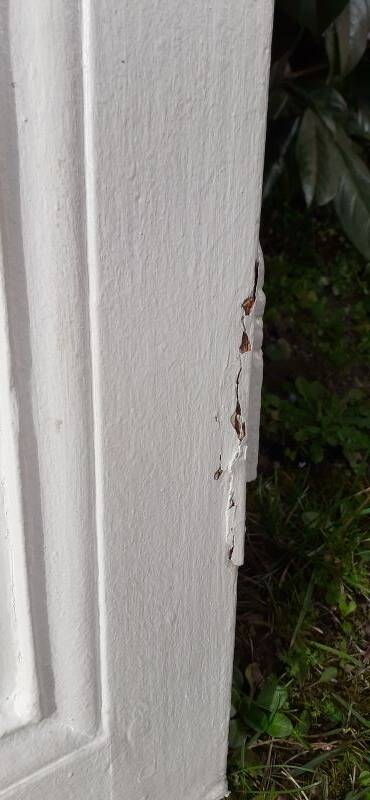 Small cupboard door 61.5x63.5cm old hardware