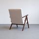 1960 model b 310 var mid century chair in ivory boucle