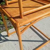 2 tables gigognes en rotin