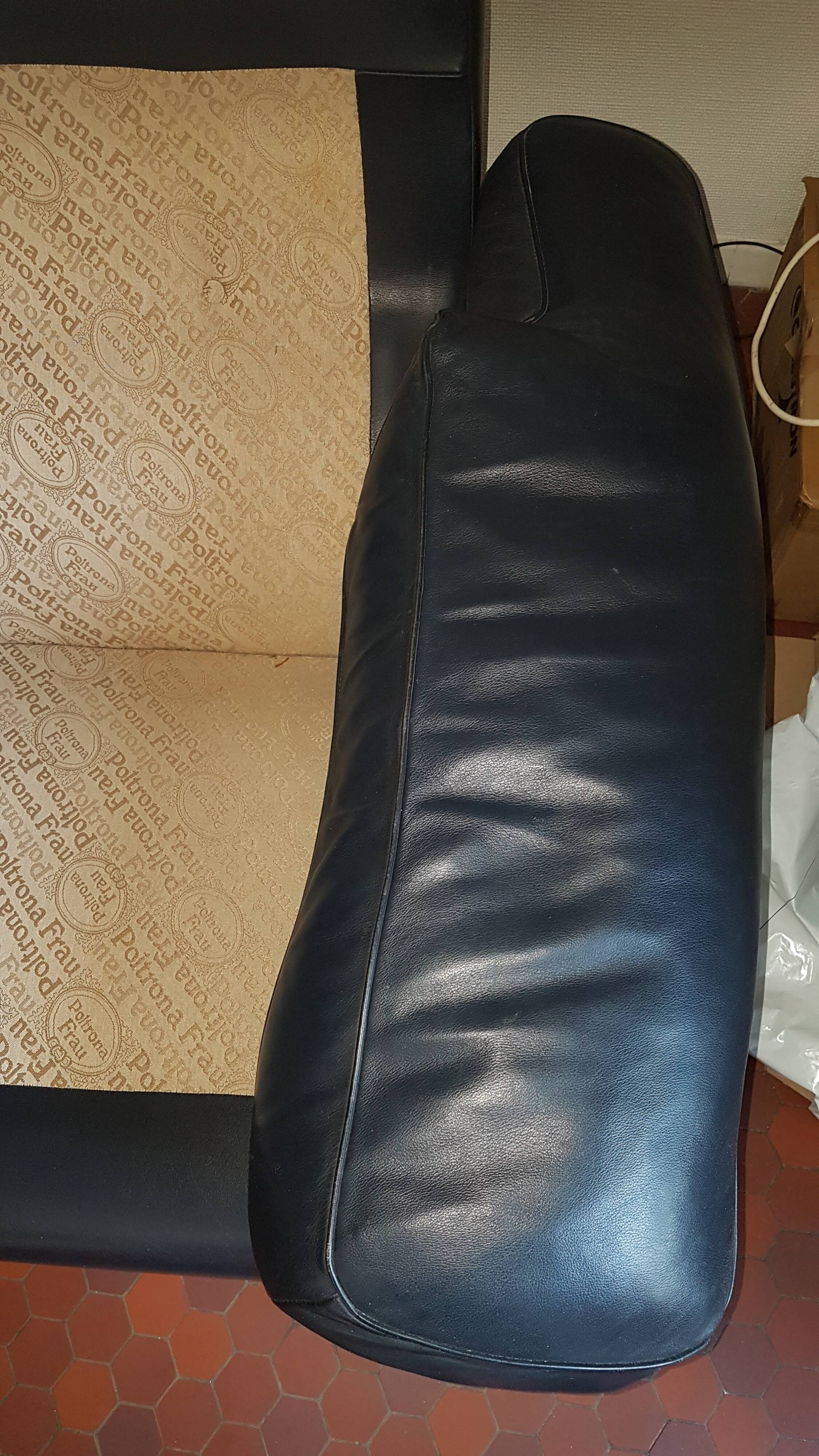 Poltrona Frau leather sofa