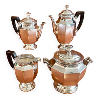 Christofle gallia art deco coffee tea service silver metal